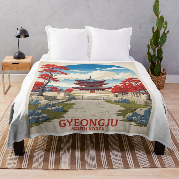 Item preview, Gyeongju Korea Starry Night Tourism Vintage Poster designed and sold by TravelersGems.