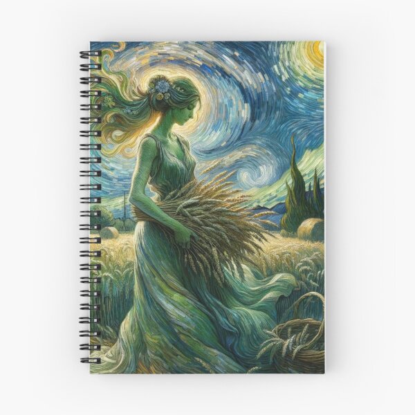 Item preview, Virgo Zodiac sign inspired by Van Gogh designed and sold by ZodiBlend.