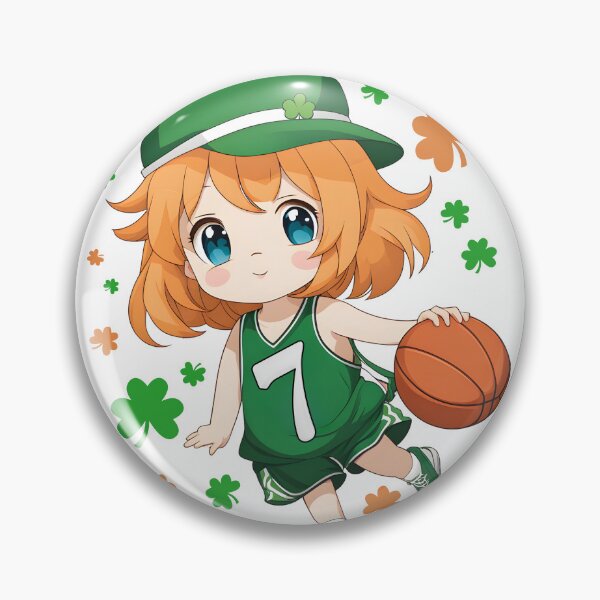 Item preview, Happy 07Th Birthday BasketBall Cute Anime Girl 07 Years Old designed and sold by ColorFlick.