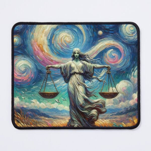Item preview, Libra Zodiac sign inspired by Van Gogh designed and sold by ZodiBlend.