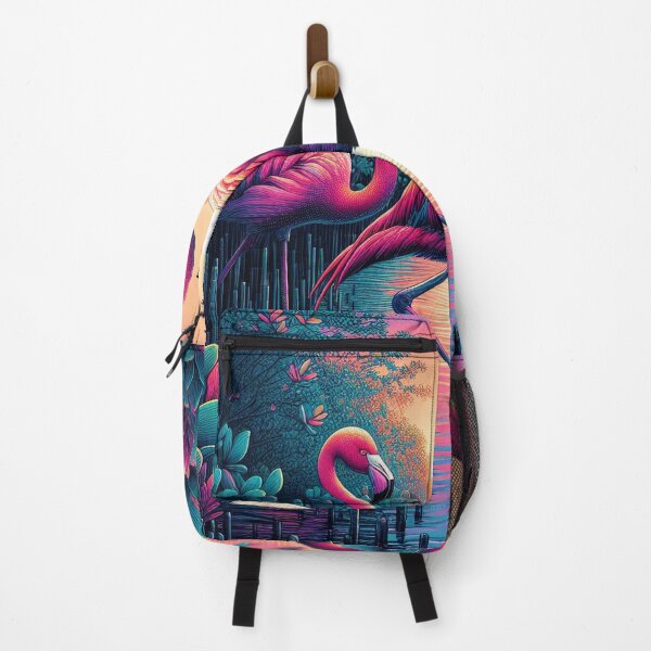 Item preview, Sunset flamingos designed and sold by Kallak-AI-Art.