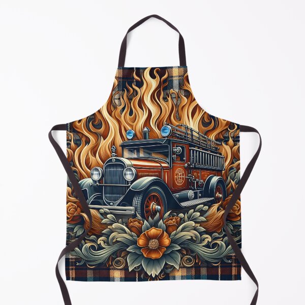 Item preview, Put the retro fire out! (vintage firetruck design) designed and sold by Inkstorm-London.