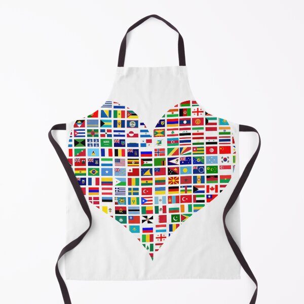 Item preview, World Flags In a Heart Shape designed and sold by Divine Ease.
