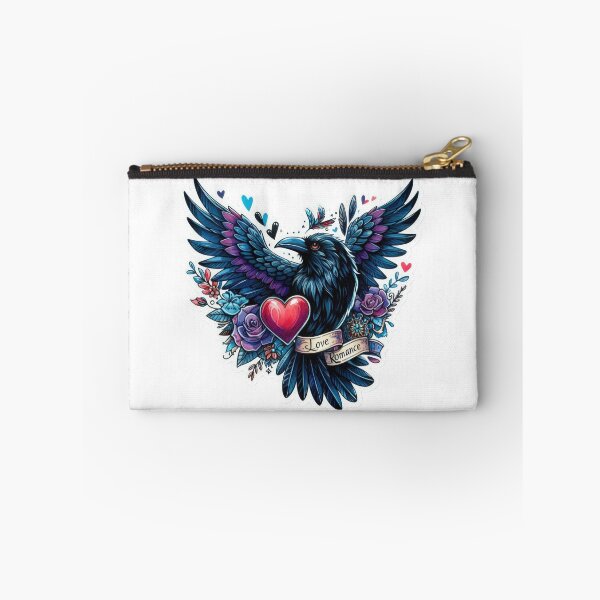 Item preview, Gothic black raven valentines day  goth Sticker designed and sold by Expressions-Sel.