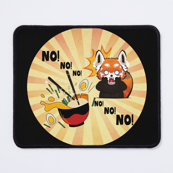 Item preview, Scared Red Panda Ramen Kawaii designed and sold by ViViTulip.