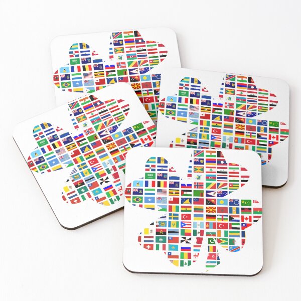 Item preview, Lucky World Flags in Shamrock Shape designed and sold by Divine Ease.