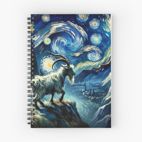 Item preview, Capricorn Zodiac sign inspired by Van Gogh designed and sold by ZodiBlend.