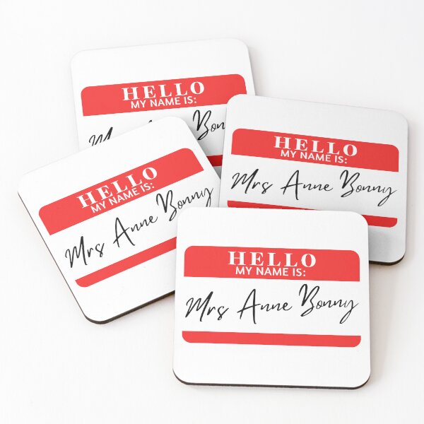 Item preview, Hello, my name is Mrs Anne Bonny designed and sold by AdhdPunk.