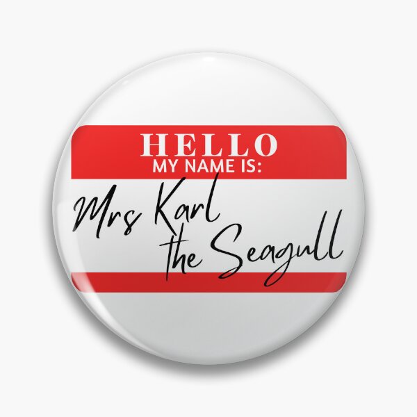 Item preview, Hello, my name is Mrs Karl the Seagull designed and sold by AdhdPunk.