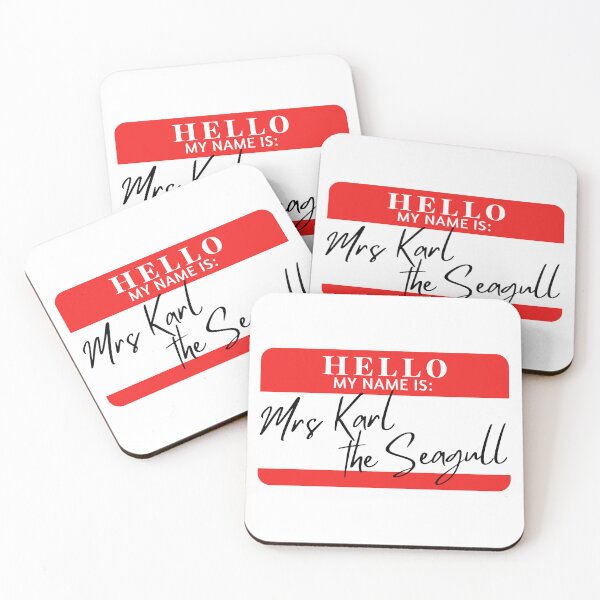 Item preview, Hello, my name is Mrs Karl the Seagull designed and sold by AdhdPunk.