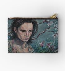 Buck & Flowers Zipper Pouch