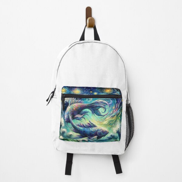 Item preview, Pisces Zodiac sign inspired by Van Gogh designed and sold by ZodiBlend.
