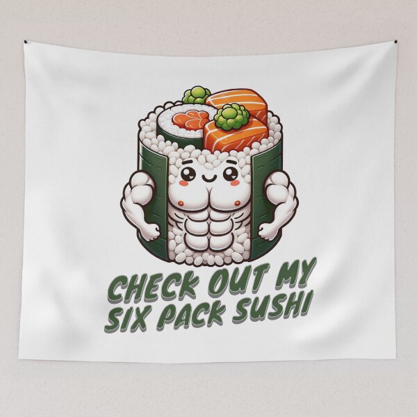 Artikelvorschau, Schauen Sie sich mein Six-Pack-Sushi an entworfen und verkauft von JansenGS.
