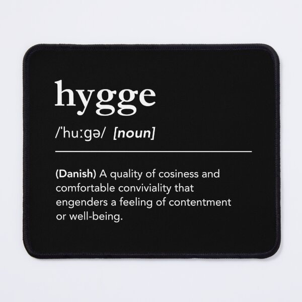 Item preview, Hygge definition. Hygge meaning. Hygge pronunciation. Dictionary art black background. Danish words. Hygge feeling designed and sold by lagunaklein.