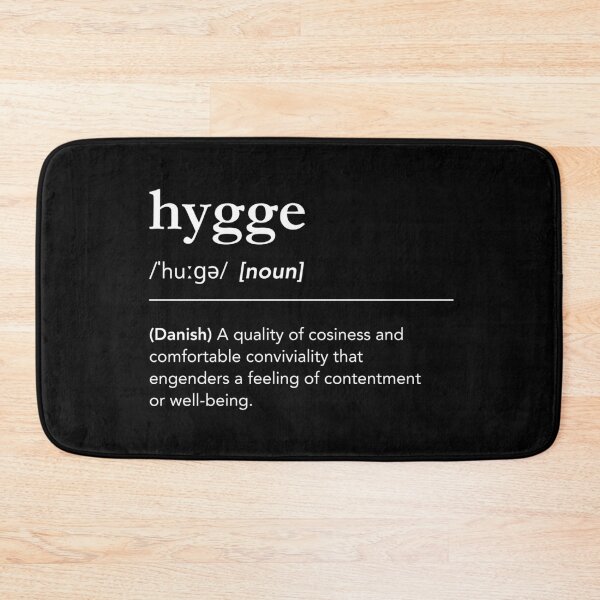 Item preview, Hygge definition. Hygge meaning. Hygge pronunciation. Dictionary art black background. Danish words. Hygge feeling designed and sold by lagunaklein.