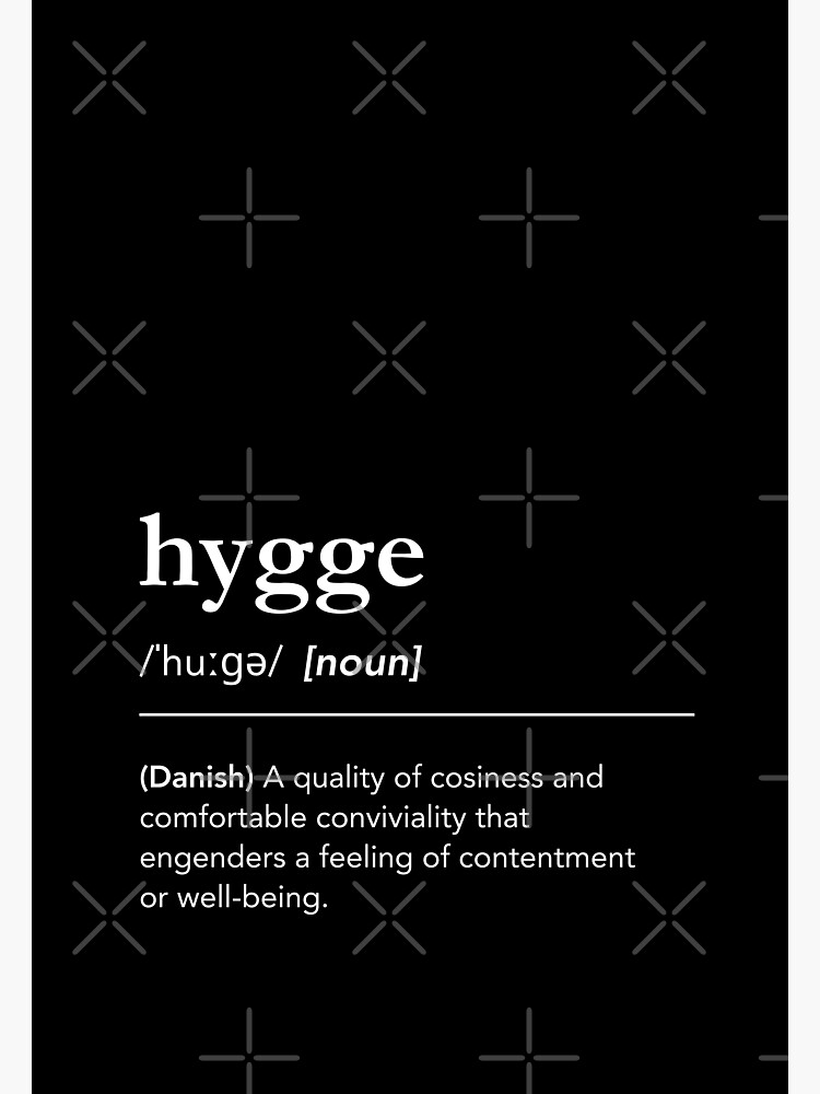 Thumbnail 3 of 3, Art Print, Hygge definition. Hygge meaning. Hygge pronunciation. Dictionary art black background. Danish words. Hygge feeling designed and sold by lagunaklein.