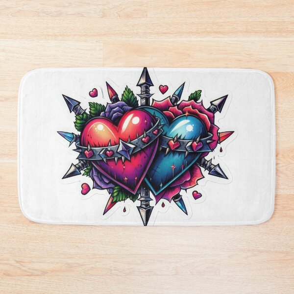Item preview, Gothic hearts with spikes valentines day goth Sticker designed and sold by Expressions-Sel.