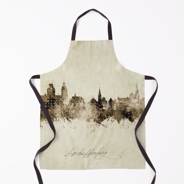 Artikelvorschau, Aschaffenburg Deutschland Skyline entworfen und verkauft von ArtPrints.