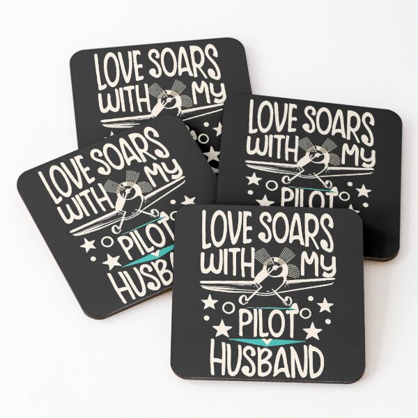 Item preview, Love Soars With My Pilot Husband Pilot Wife designed and sold by DomTeesHaven.