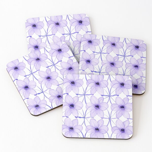 Item preview, Abstract violet floral Seamless Pattern designed and sold by curlew28.