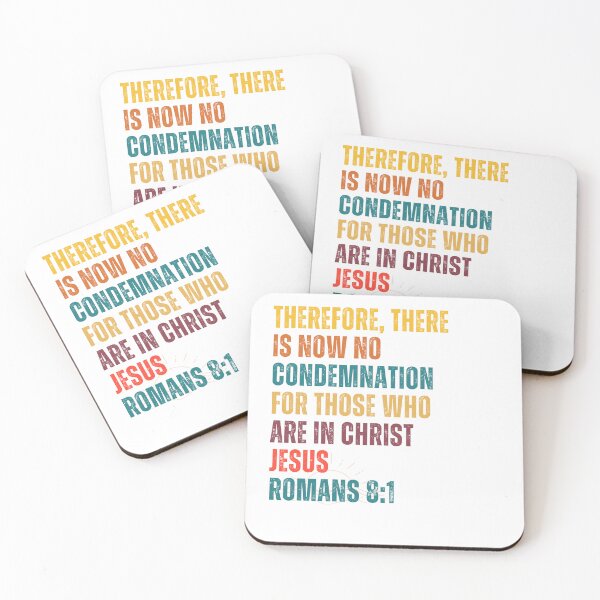 Item preview, No Condemnation in Christ Jesus Romans 8:1 Christian Theme designed and sold by ebocraft.
