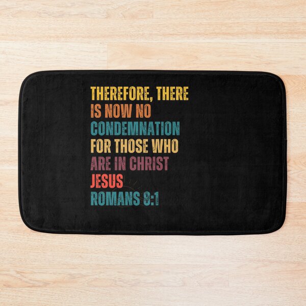Item preview, No Condemnation in Christ Jesus Romans 8:1 Christian Theme designed and sold by ebocraft.