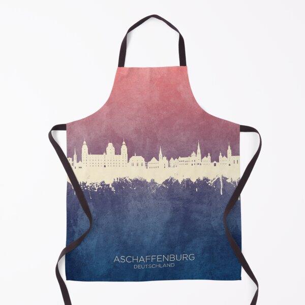Artikelvorschau, Aschaffenburg Deutschland Skyline entworfen und verkauft von ArtPrints.