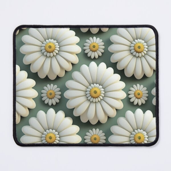 Item preview, 3D Retro Inspired White Sunflower Pattern designed and sold by Memituss.