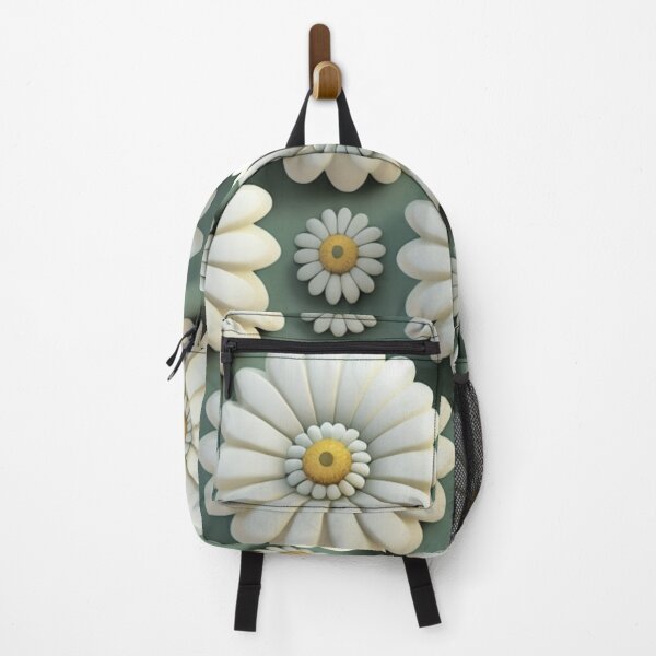Item preview, 3D Retro Inspired White Sunflower Pattern designed and sold by Memituss.