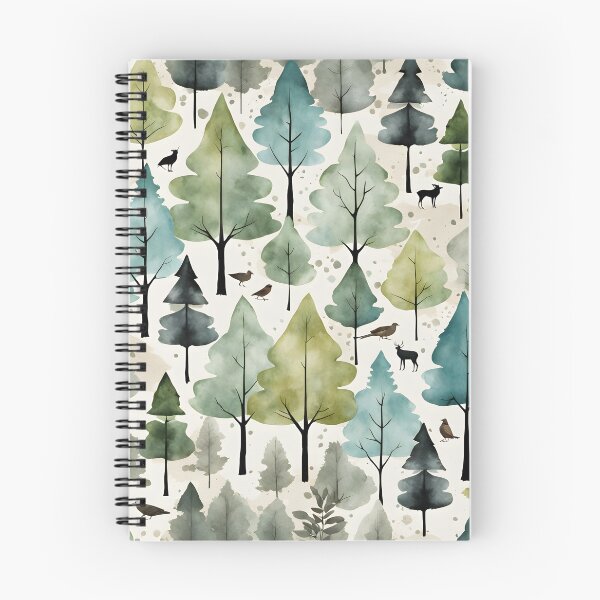 Item preview, Forest pattern watercolors designed and sold by Naturitude.