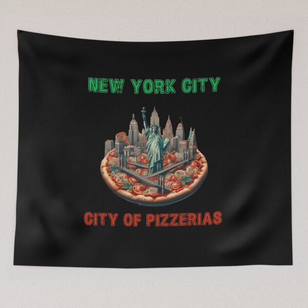 Item preview, New York City, City of Pizzerias designed and sold by HeadTurningArt.