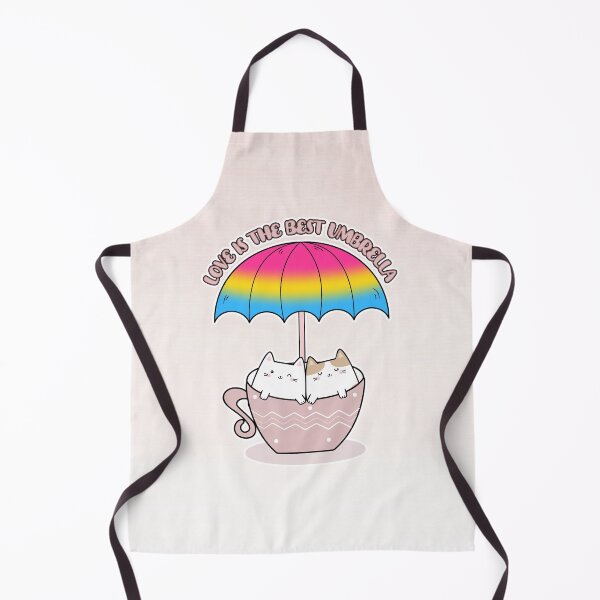 Item preview, Cats in Mug Under Umbrella in Pansexual Colors designed and sold by Savchuk-Vova.
