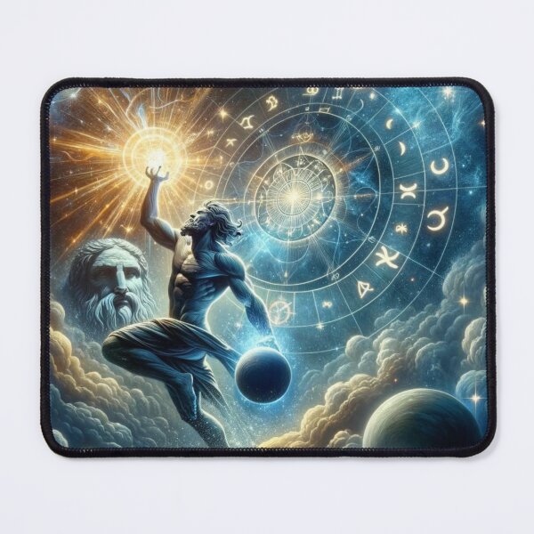 Artikelvorschau, Aquarius Zodiac sign inspired by a Greek god entworfen und verkauft von ZodiBlend.