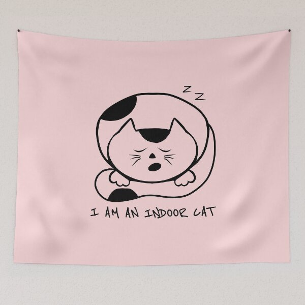 Item preview, I am an indoor cat - cute introvert cat designed and sold by stayartsy07.
