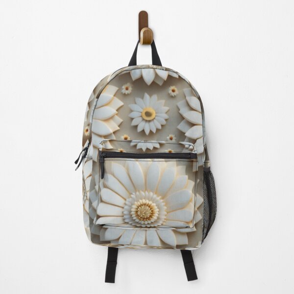 Item preview, 3D Retro Inspired White Sunflower Pattern designed and sold by Memituss.