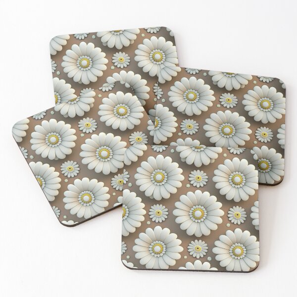 Item preview, 3D Retro Inspired White flower Pattern designed and sold by Memituss.
