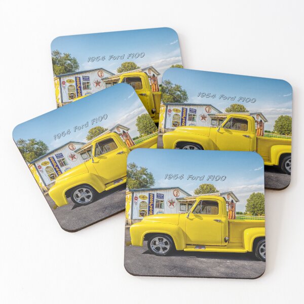 Item preview, 1954 Yellow Ford F100 Truck Side Text designed and sold by mljdwhite.