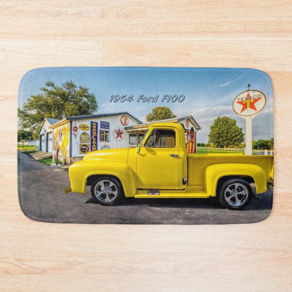 Item preview, 1954 Yellow Ford F100 Truck Side Text designed and sold by mljdwhite.