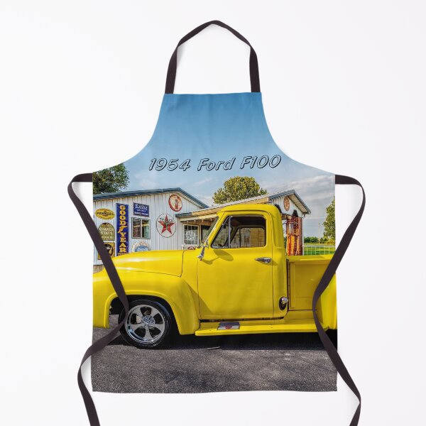 Item preview, 1954 Yellow Ford F100 Truck Side Text designed and sold by mljdwhite.