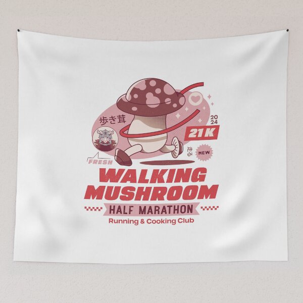 Item preview, Walking Mushroom Marathon designed and sold by Lagelantee.