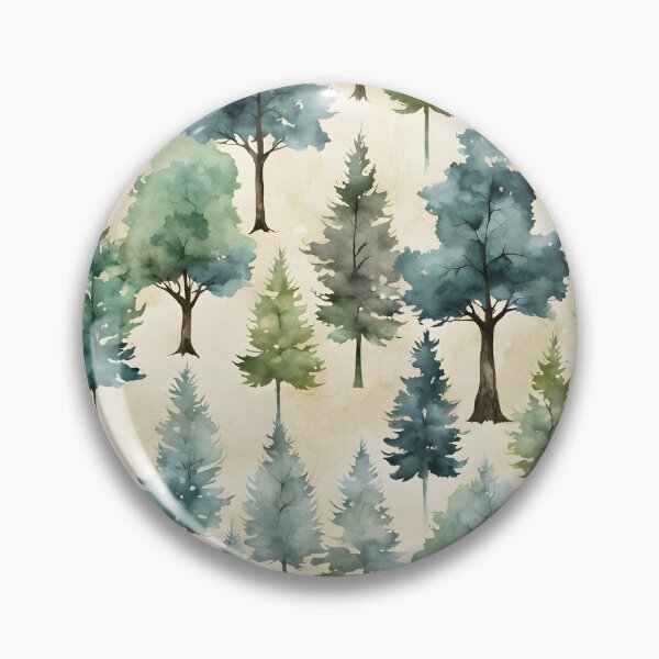 Item preview, Forest pattern watercolors designed and sold by Naturitude.