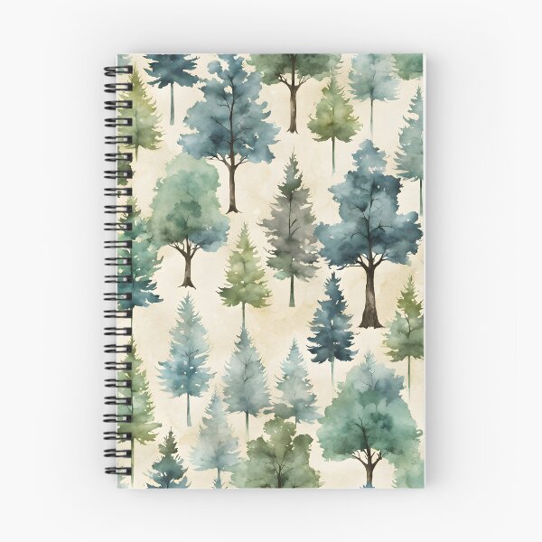 Item preview, Forest pattern watercolors designed and sold by Naturitude.