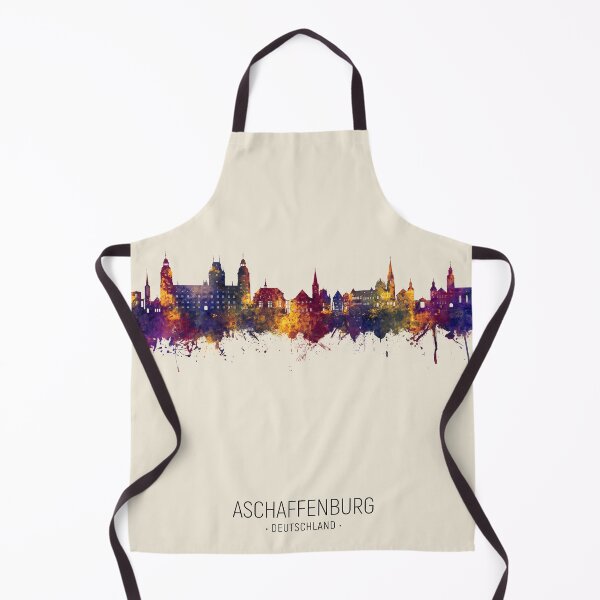 Artikelvorschau, Aschaffenburg Deutschland Skyline entworfen und verkauft von ArtPrints.