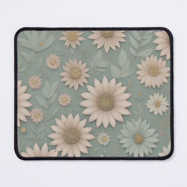 Item preview, 3D Retro Inspired Sunflower Watercolor Pattern designed and sold by Memituss.