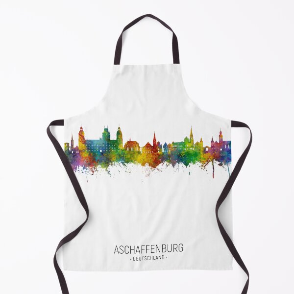 Artikelvorschau, Aschaffenburg Deutschland Skyline entworfen und verkauft von ArtPrints.