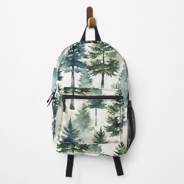 Item preview, Forest pattern watercolor conifers designed and sold by Naturitude.