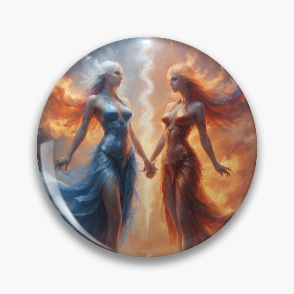Item preview, Fire and Ice designed and sold by Geek-Girl-Art.