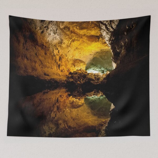 Item preview, Cavern Photo, Lake Inside Cave designed and sold by IdoFriedmanArt.