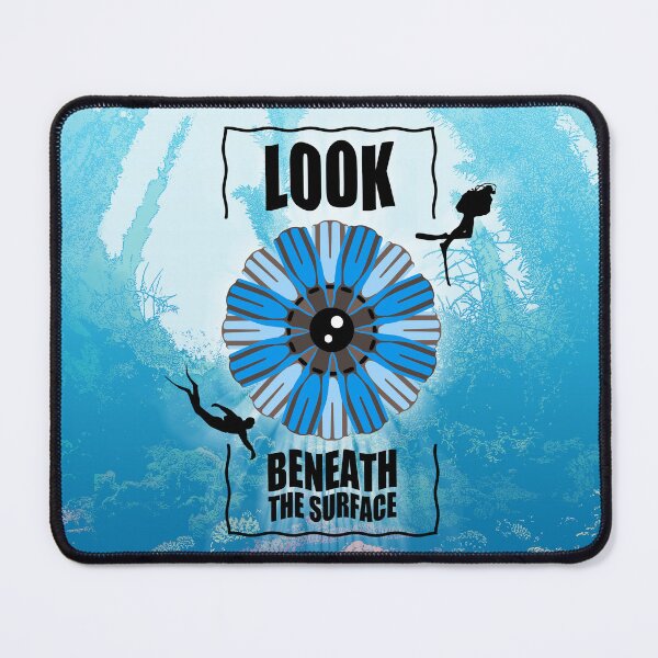Item preview, Look Beneath The Surface Of Things - Scuba Diving Quotes designed and sold by TMBTM.