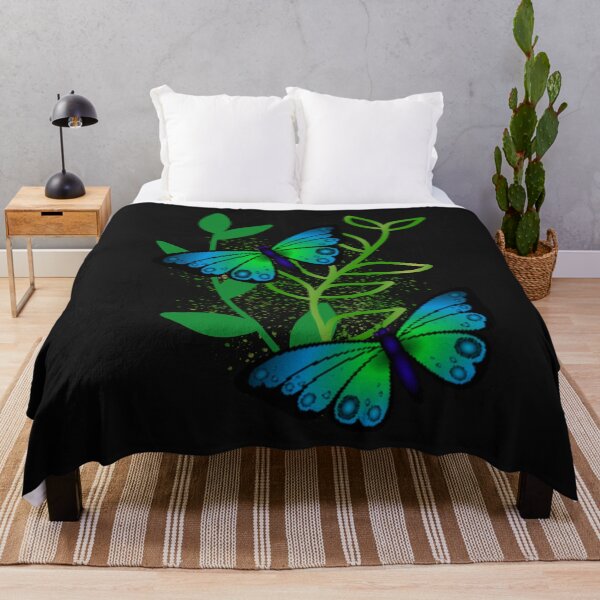 Item preview, Butterfly Symmetry: Mashup Green Tones Art Pattern designed and sold by LLdreams.